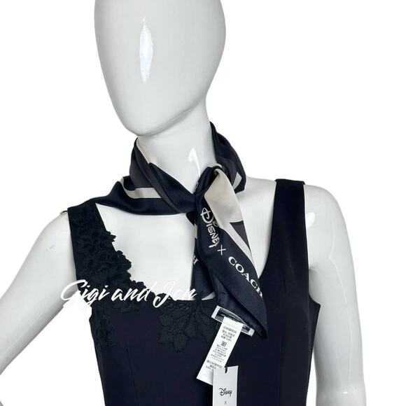 Coach Disney X Coach Mickey Mouse Silk Bandana Scarf - Picture 3 of 4